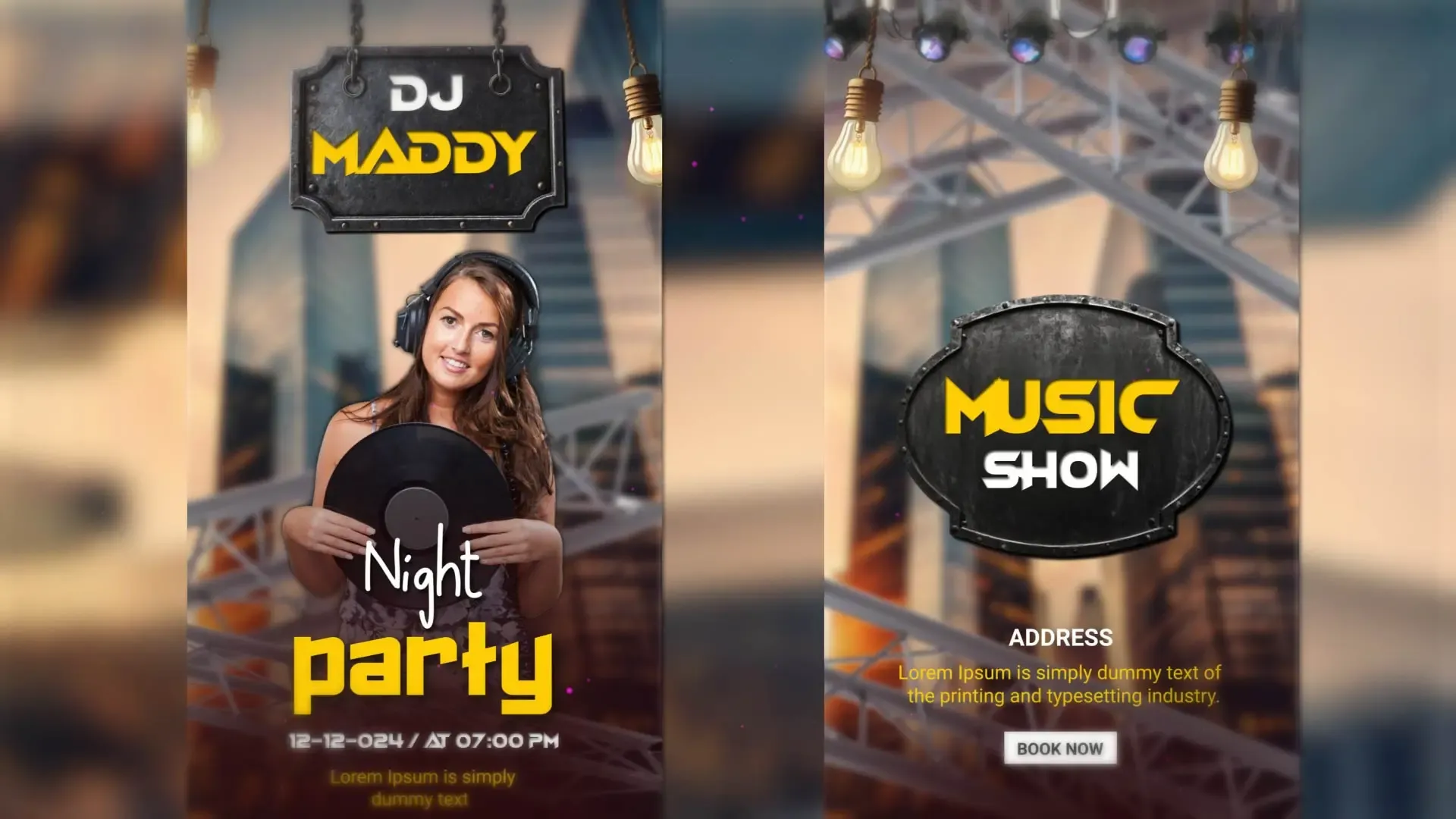 DJ Party Club Flyer Instagram Story